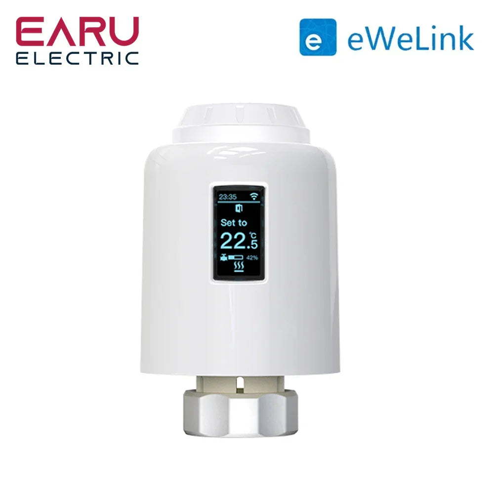 New Ewelink Smart Zigbee Thermostat Radiator TRV Programmable Actuator Heating Remote Temperature Controller Alexa Google Home