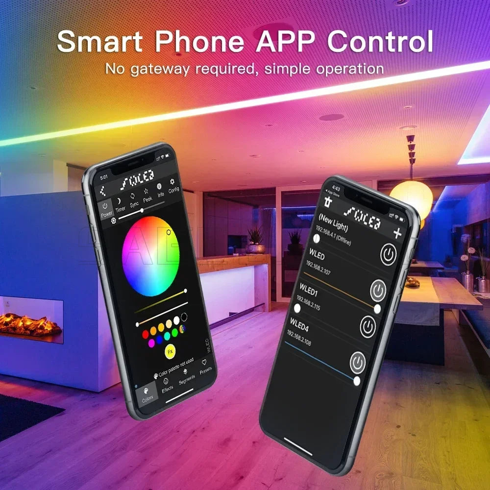 ESP32 WLED LED Controller for WS2811/2812/2813 Strip Lights